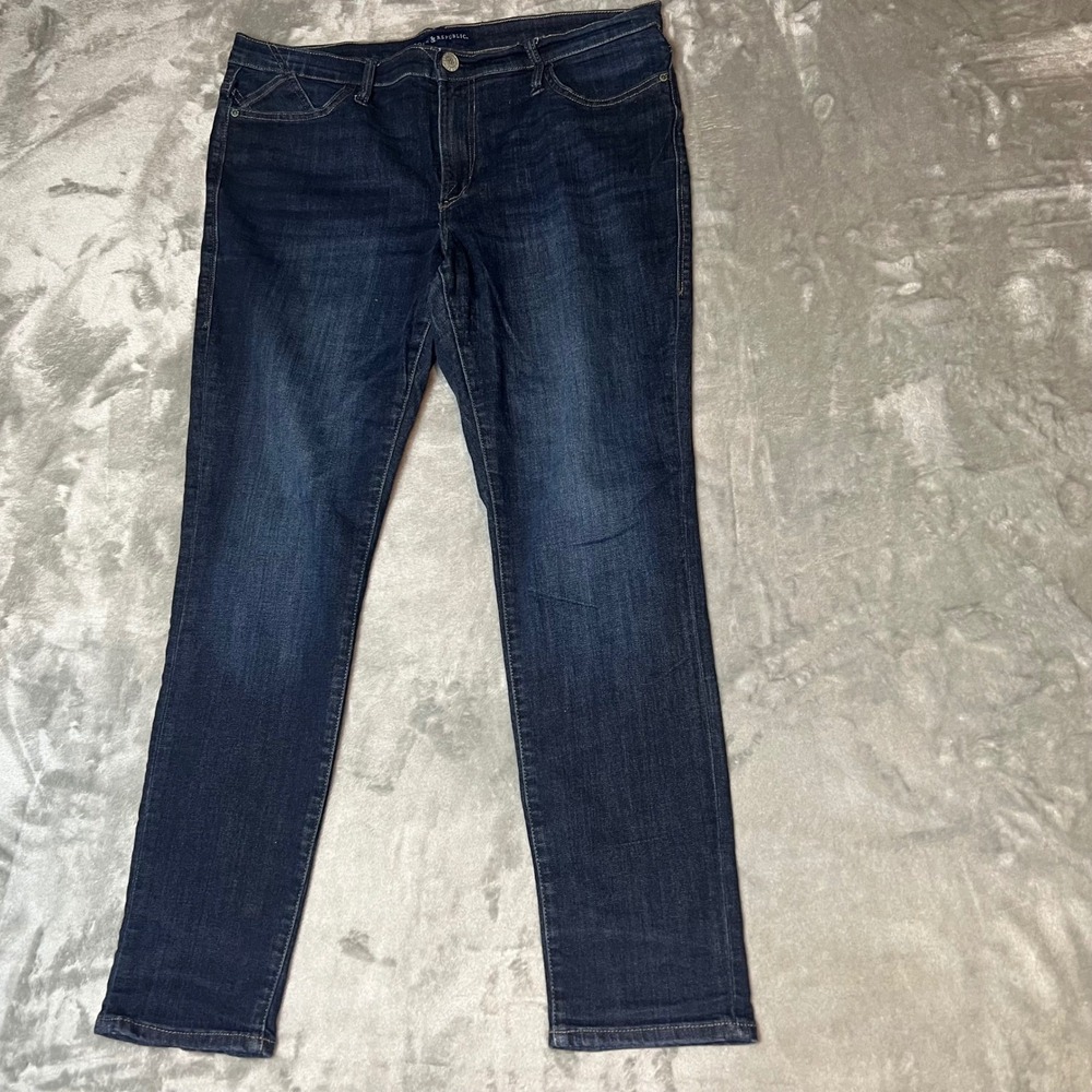 Rock Republic Berlin Dark Wash Slim Fit Jeans Women Size 16 Medium